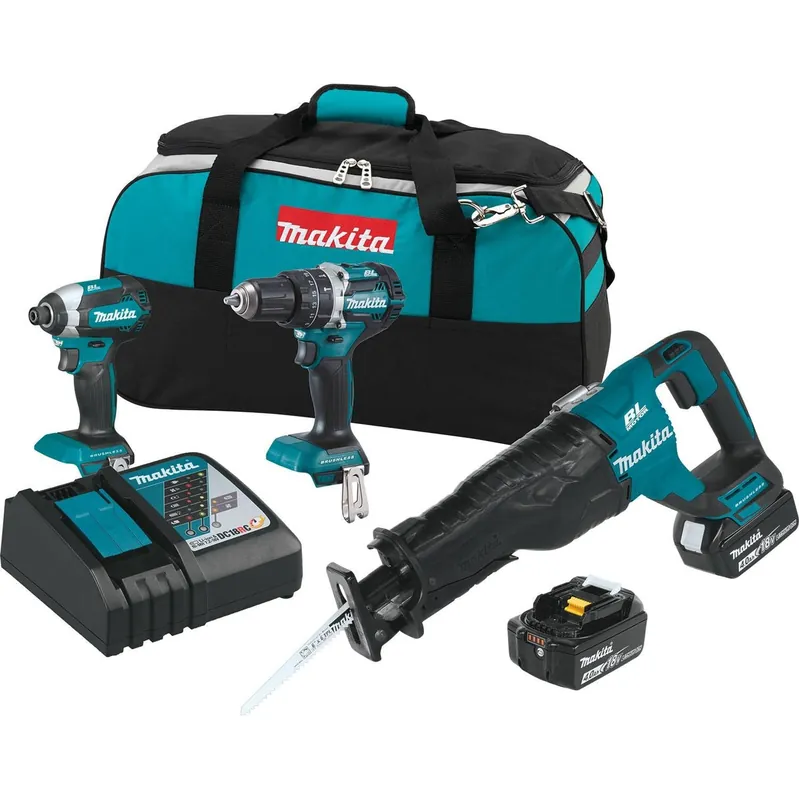 Makita XT328M 18V LXT Lithium-Ion Brushless Cordless 3 Pc. Combo Kit