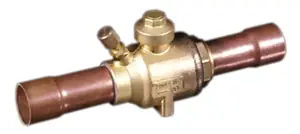 Sporlan V34500 Ball Valve Sweat 3/8 Inch Access Port