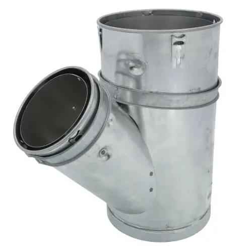 Hart & Cooley 6RYF43 Wye Gas Vent 6 inches x 4 inches x 3 inches