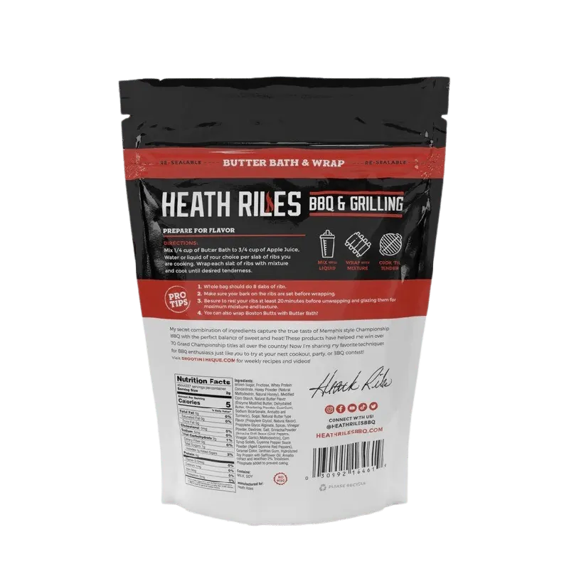 Heath Riles BBQ HRBBWRAP Butter Bath and Wrap 12 oz