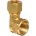 Macomb Group 70-46 1/4 Od X 3/8 Fpt Brass Comp 90 Ell Adapter