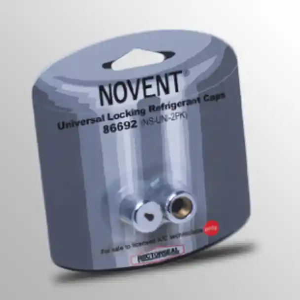 AIRTEC 86692 Novent Universal Cap For Any Gas 1/4 Thread Size 2 Pack