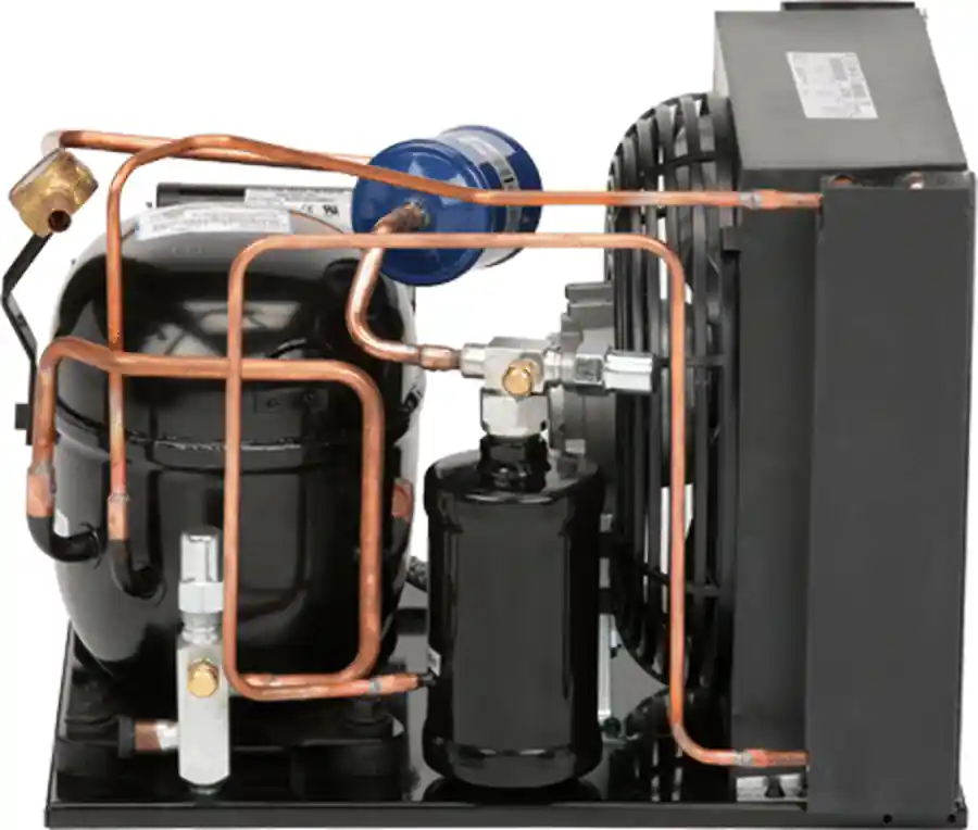 Emerson M6ZP-0053-IAA-177 Condensing Unit, 1/2 hp 115/1 Hermetic 3/8 inches Sweat x 1/2 inches Sweat Air-Cooled R404A/R407C/R448A/R449A