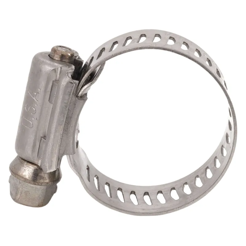 Boshart SSC8710 9/16 inches - 1-1/16 inches #10 Stainless Steel Worm Gear Hose Clamp w/ Stainless Steel Screw