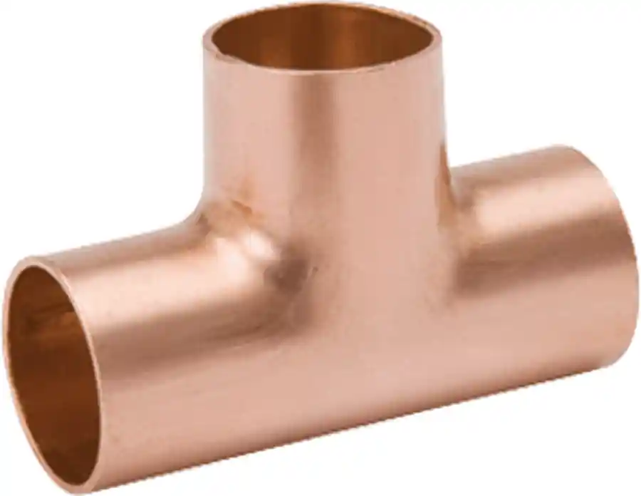 Mueller W40332 Copper Tee Reducing, 3/8 x 1/4 x 1/4 (C x C x C) WT-600
