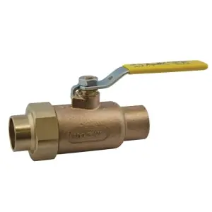 Conbraco 70-406-01 Brass C X C Single Union Std Port Ball Valve 1-1/4 IN