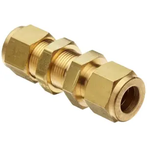 Macomb Group 75-8 1/2 OD Brass Comp Bulkhead Union