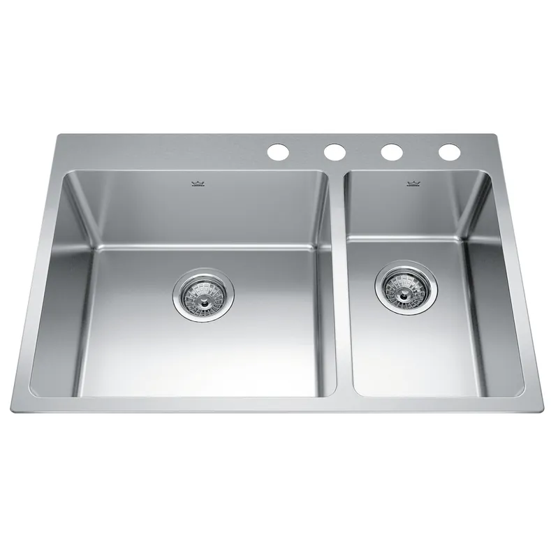 Franke BCL2131R-9-4N Brookmore Kitchen Sink 30-7/8 inches x 20-7/8 inches