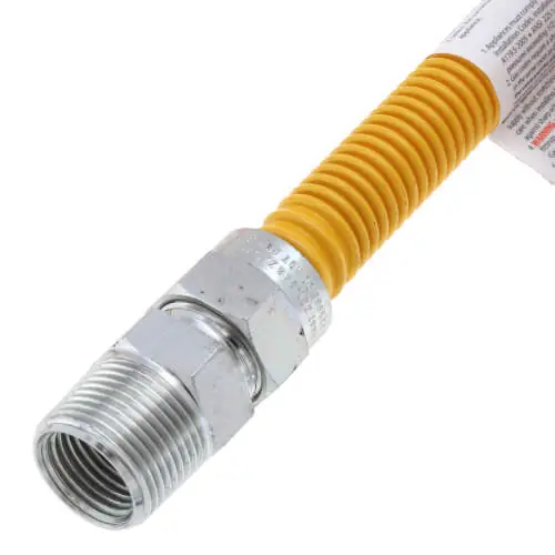 Everflow FTGC-YC12-72K Gas Connector with MIP Fittings 72 inches Length