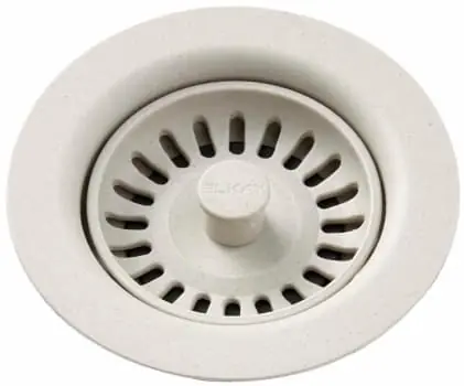 Elkay LKQS35BQ Plastic Disposer Flange with Basket Strainer and Stopper