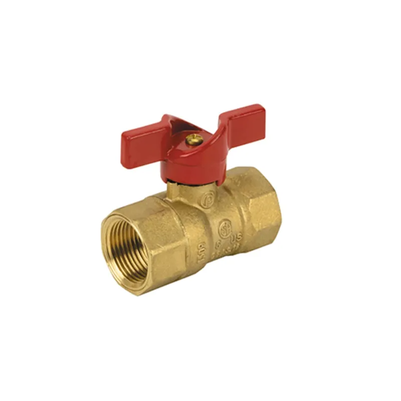 Jomar 102-503 Ball Valve T-205 Brass 1/2 Inch Female 2-Piece T-Handle 400WOG