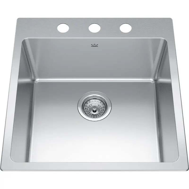 FRANKE BSL2120-9-3N Brookmore Sink 20-Inch x 20.9-Inch x 9-Inch