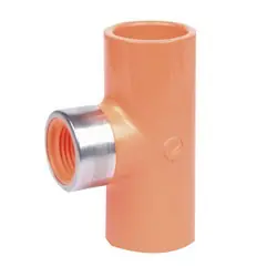Macomb Group 4202-101G 3/4 x 3/4 x 1/2 Fp Cpvc Ts Sprk Hd Red Tee