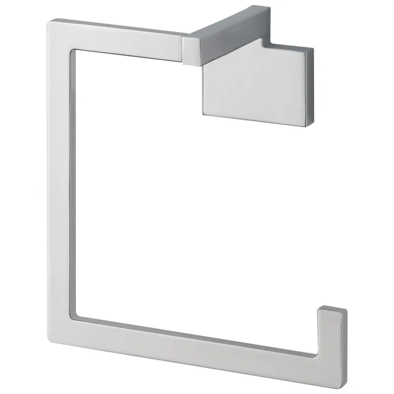 Brizo 694680-PC Siderna Square Open Towel Ring Polished Chrome