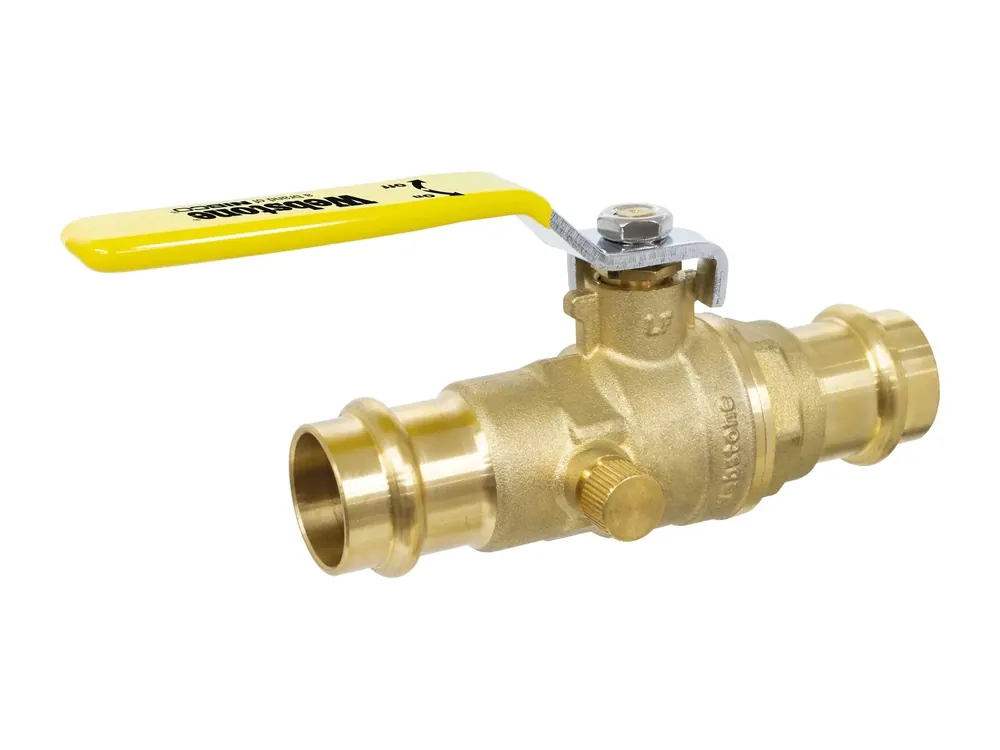 WEBSTONE H-40622W Ball Valve 1/2 in IPS Forged Brass Body Full Port PTFE Softgoods