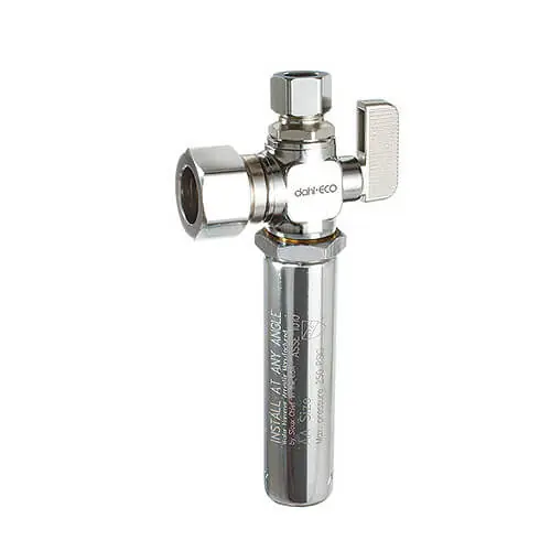 DAHL 611-33-31-14WHA Angle Supply Stop with Water Hammer Arrester