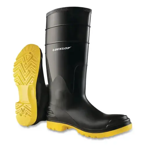 Dunlop 8680200.15 PolyGoliath Rubber Boots Steel Toe Men's 15