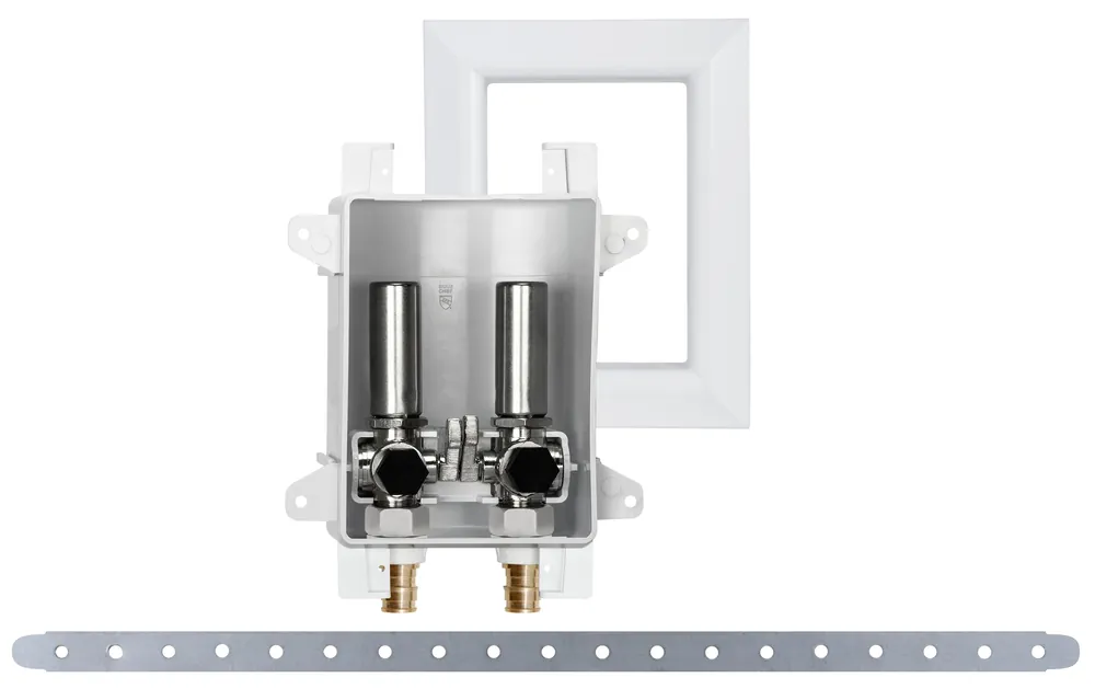 Sioux Chief 696-G2011WF OxBox Lavatory Outlet Box with Arresters 1/2 ASTM F1960 PEX Grip Inlet x 3/8 Compression Outlet