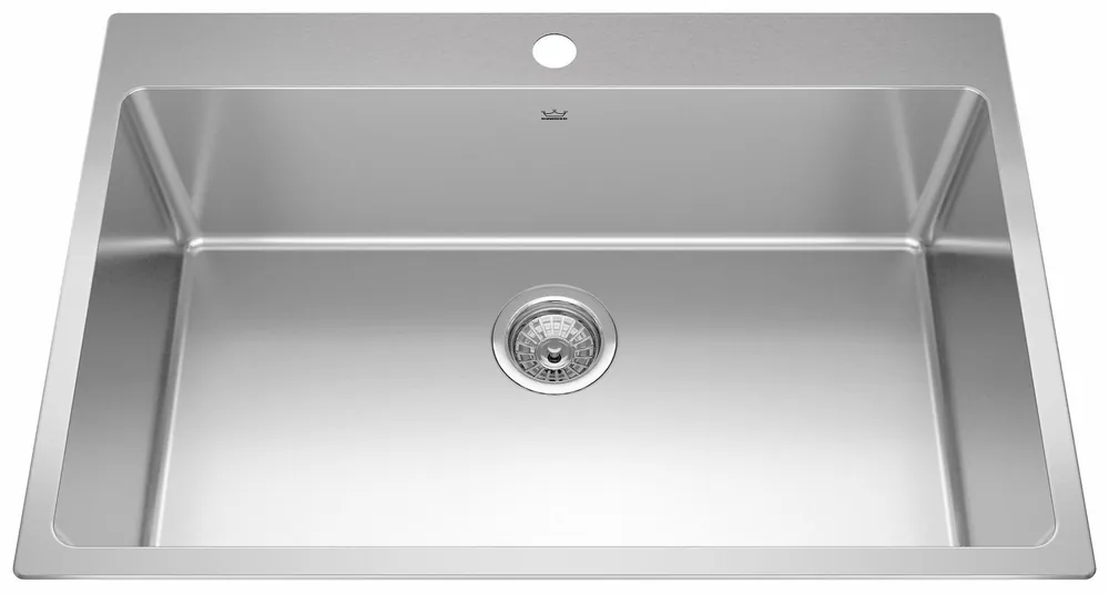 Franke BSL2131-9-1N Brookmore 31 inches x 21 inches Drop-In Single-Bowl Kitchen Sink
