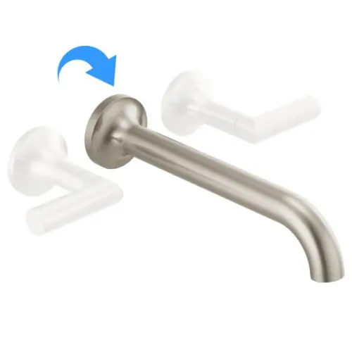 Delta T70475-BN Brizo Odin Two-Handle Wall-Mount Tub Faucet Trim 9.3 GPM Less Handles