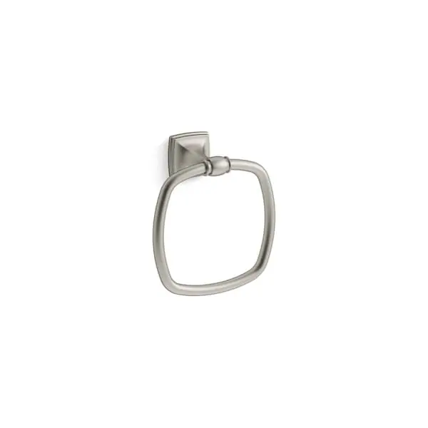 KOHLER 26541-BN Grand Square Closed Towel Ring