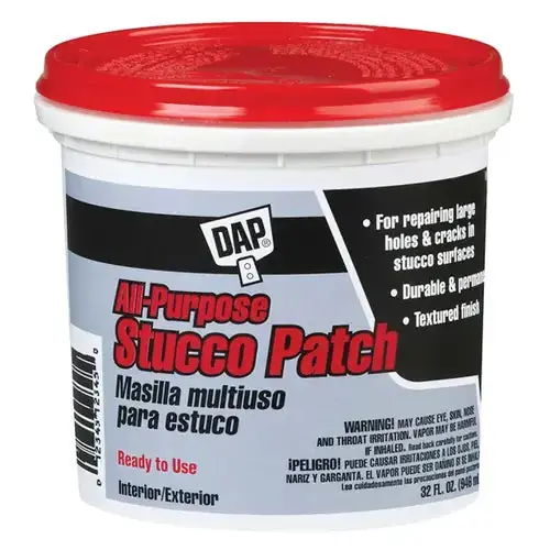 DAP 64811 Phenopatch Stucco Patch Off-White 1 qt Pail