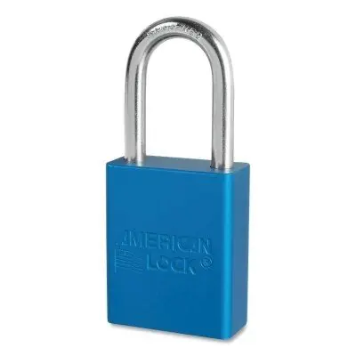 American Lock A1106KABLU-45383 Blue Safety Padlock Keyed Alike W/1-1/2 inches Sh