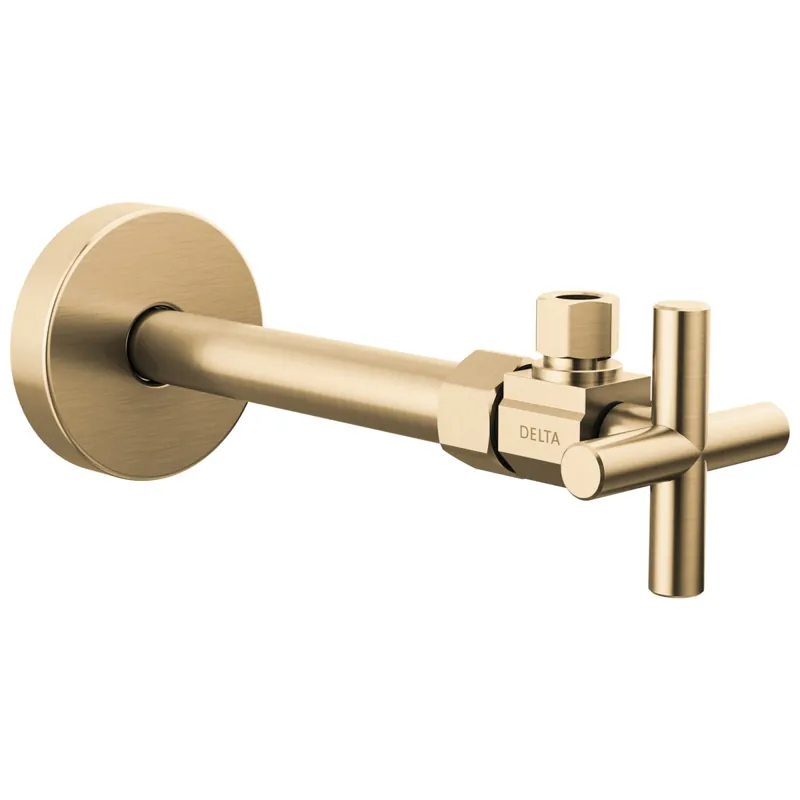 Delta DT022201-CZ Stop Valve Angled Modern Brass 1/2 Inch Cross