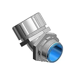THOMAS & BETTS 5344 1 45 Degree Malleable Iron Insulated Liquidtight Connector