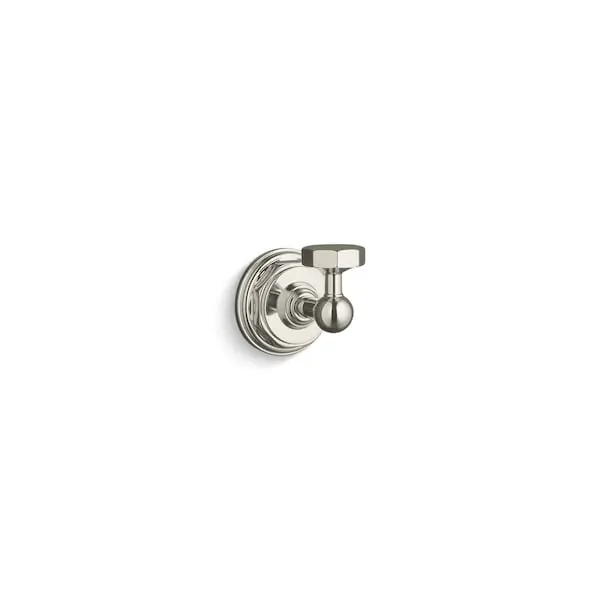 Kohler 13113-SN Pinstripe 1 Robe Hook in Vibrant Polished Nickel