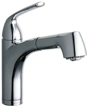 Elkay LKGT1042NK Gourmet Single Hole Bar Faucet Pull-out Spray and Lever Handle