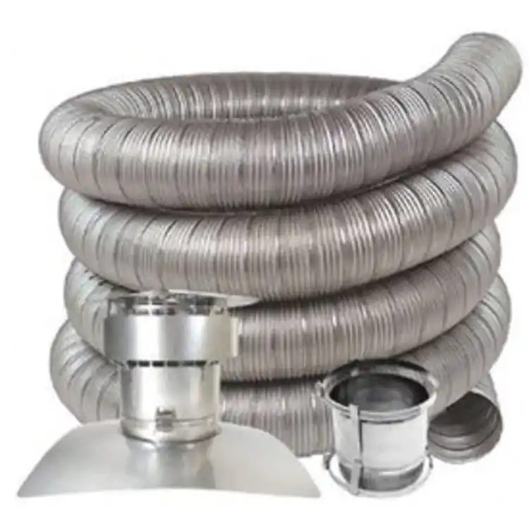 Z-FLEX 2OILKTX0735 Chimney Liner Kit 7 Inch x 35 Feet Stainless Steel
