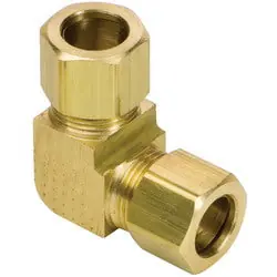 Macomb Group 65-86 1/2 Od X 3/8 Od Brass Comp Red 90 Ell Union