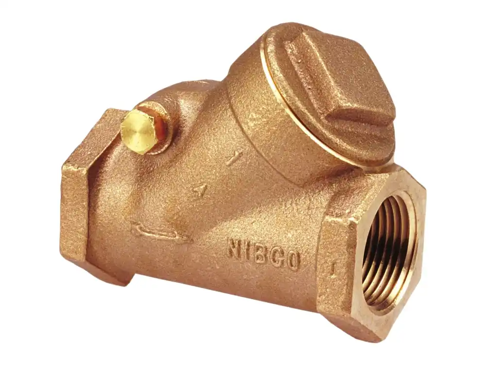 Nibco NL83008 Check Valve 3/4 Bronz T453B 200# Thrd Horizontal Swing