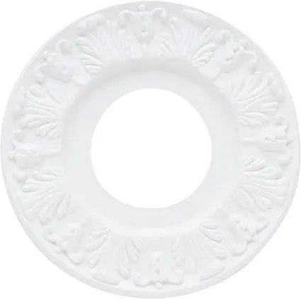 Westinghouse 77027 Victorian Molded Plastic Ceiling Medallion 10-Inch