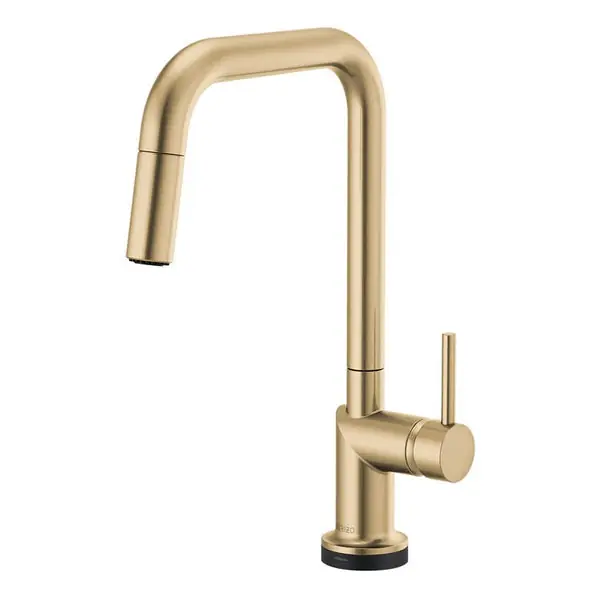Brizo 64065LF-GLLHP Odin Single Handle Pull Down Kitchen Faucet Luxe Gold