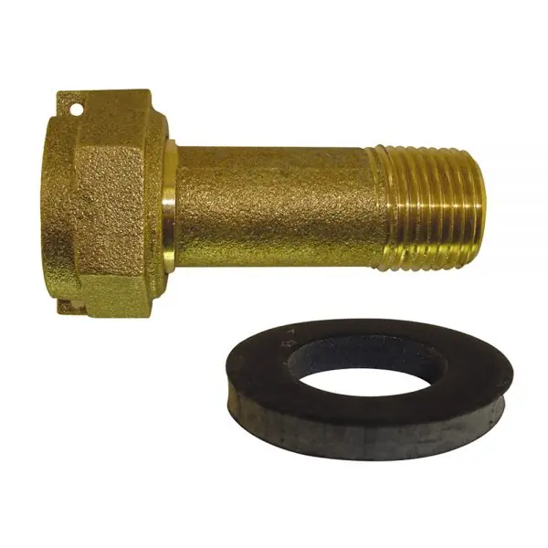 Braxton Harris Company WMC34-LF 3/4 feet' Ips Brass Water Meter Coupling W/ Gasket