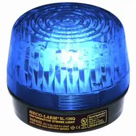 Seco-Larm SL-126Q/B Blue Strobe Light 6-12VDC