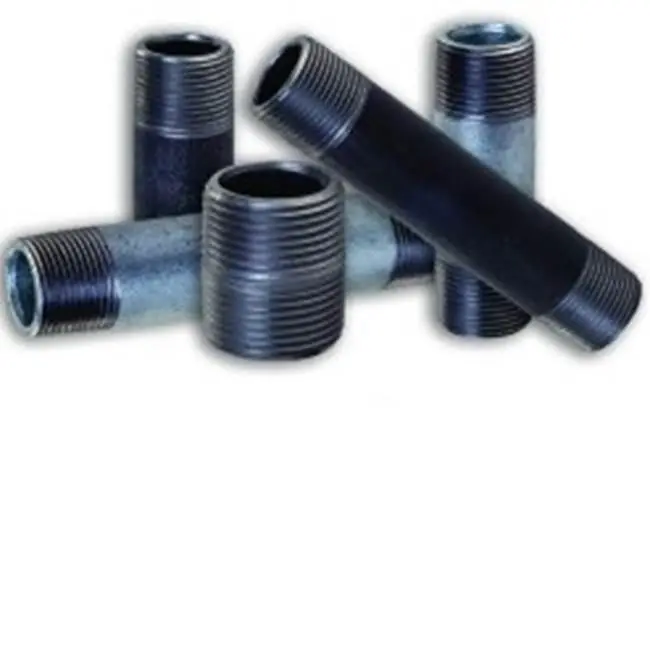 Everflow NPBL1560 1-1/2 inches x 6 inches Black Steel Nipple