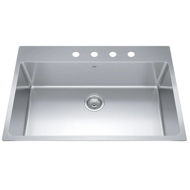 Franke BSL2233-9-4N Kindred Brookmore Topmount Sink