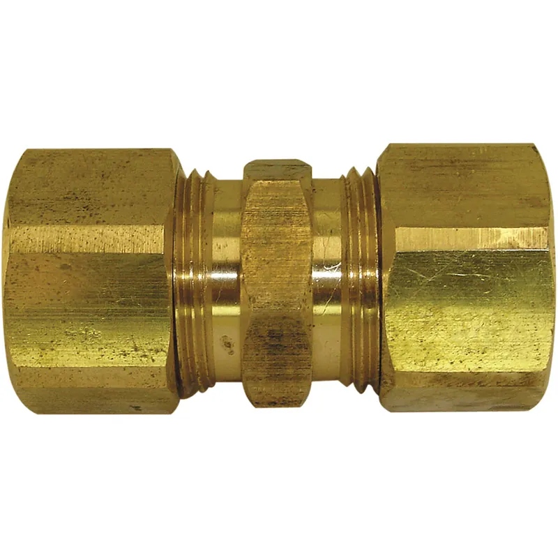 Braxton Harris Company C62-6-LF 3/8 inches O.D. Brass Compression Union- Lead Free