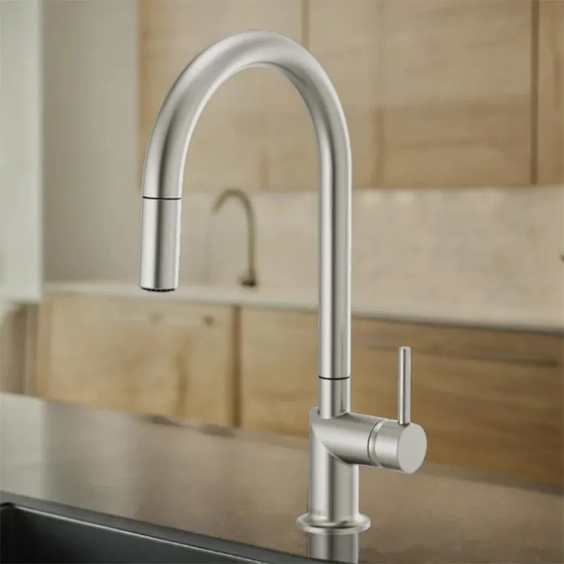 Brizo 63075LF-SSLHP Odin Single Handle Pull Down Kitchen Faucet