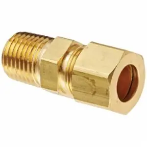 Macomb Group 68-42 1/4 OD X 1/8 MPT Brass Comp Connector