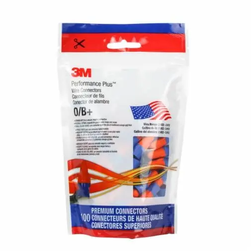 3M O/B Orange/Blue Wire Conn 100/Box
