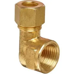 Macomb Group 70-812 1/2 OD X 3/4 FPT Brass Comp 90 Ell Adapter