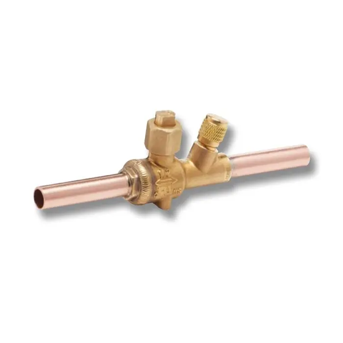 Refrigeration Press Fittings 3791080800111 Ball Valve with Schrader Press Refrigeration Fitting 1/2 inch
