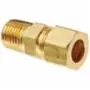 Macomb Group 68-612 3/8 OD X 3/4 MPT Brass Comp Connector