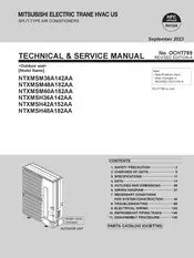 Mitsubishi Electric NTXMSM60A182AA Technical & Service Manual