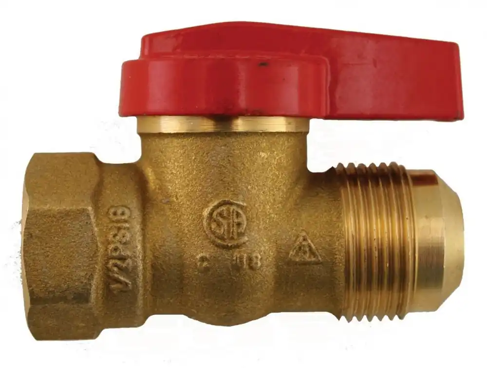 JONES STEPHENS B67975 5/16 FL X 3/4 FIP LVR GAS BALL VLV