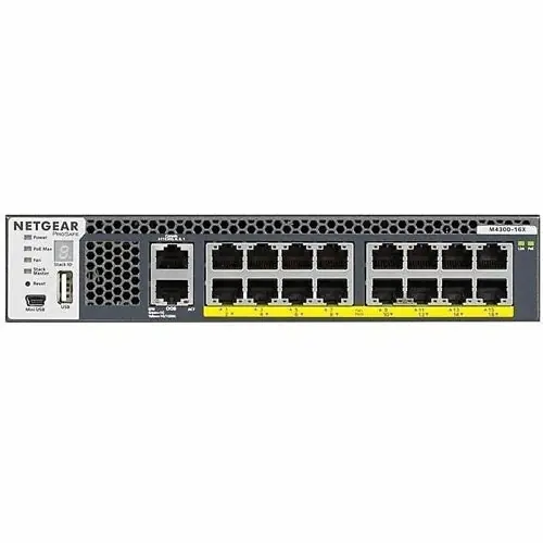 Netgear XSM4316PA M4300-16X 16x10G Stackable Managed Switch with 16x10GBASE-T (299W PSU)